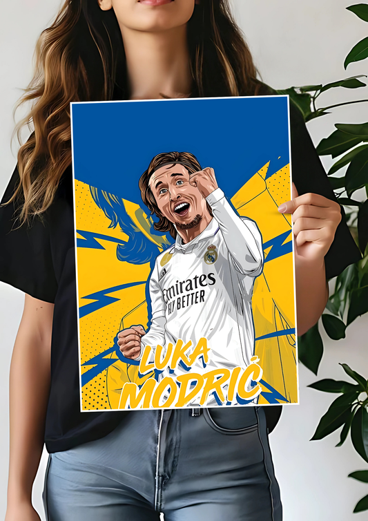 Luka Modrić Art Poster | Football Poster