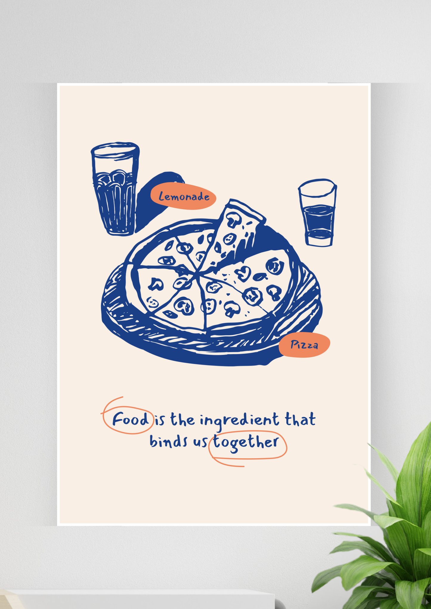 Minimalist Kitchen Wall Art Poster | Art #74 | Kitchen Posters