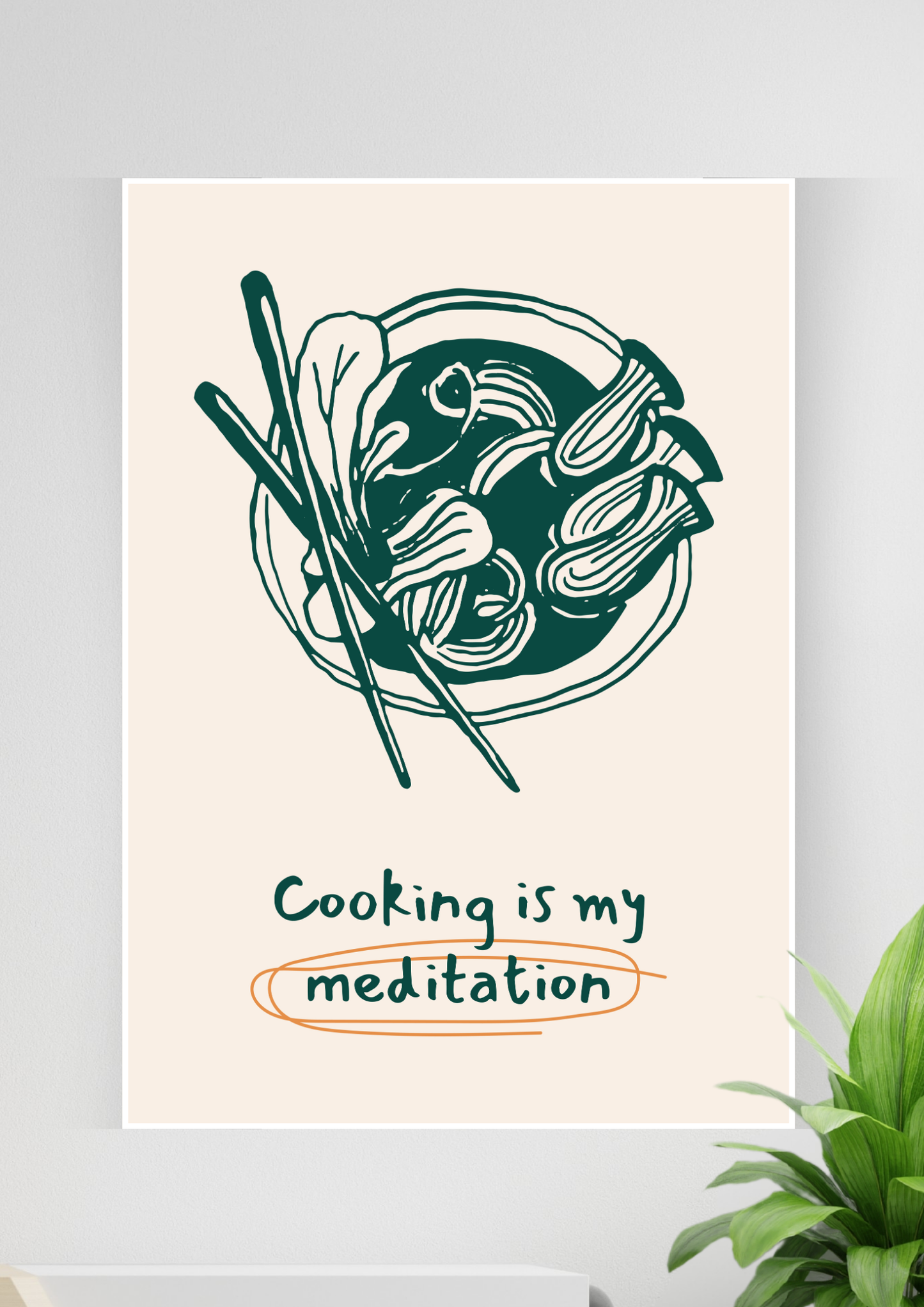 Minimalist Kitchen Wall Art Poster | Art #79 | Kitchen Posters