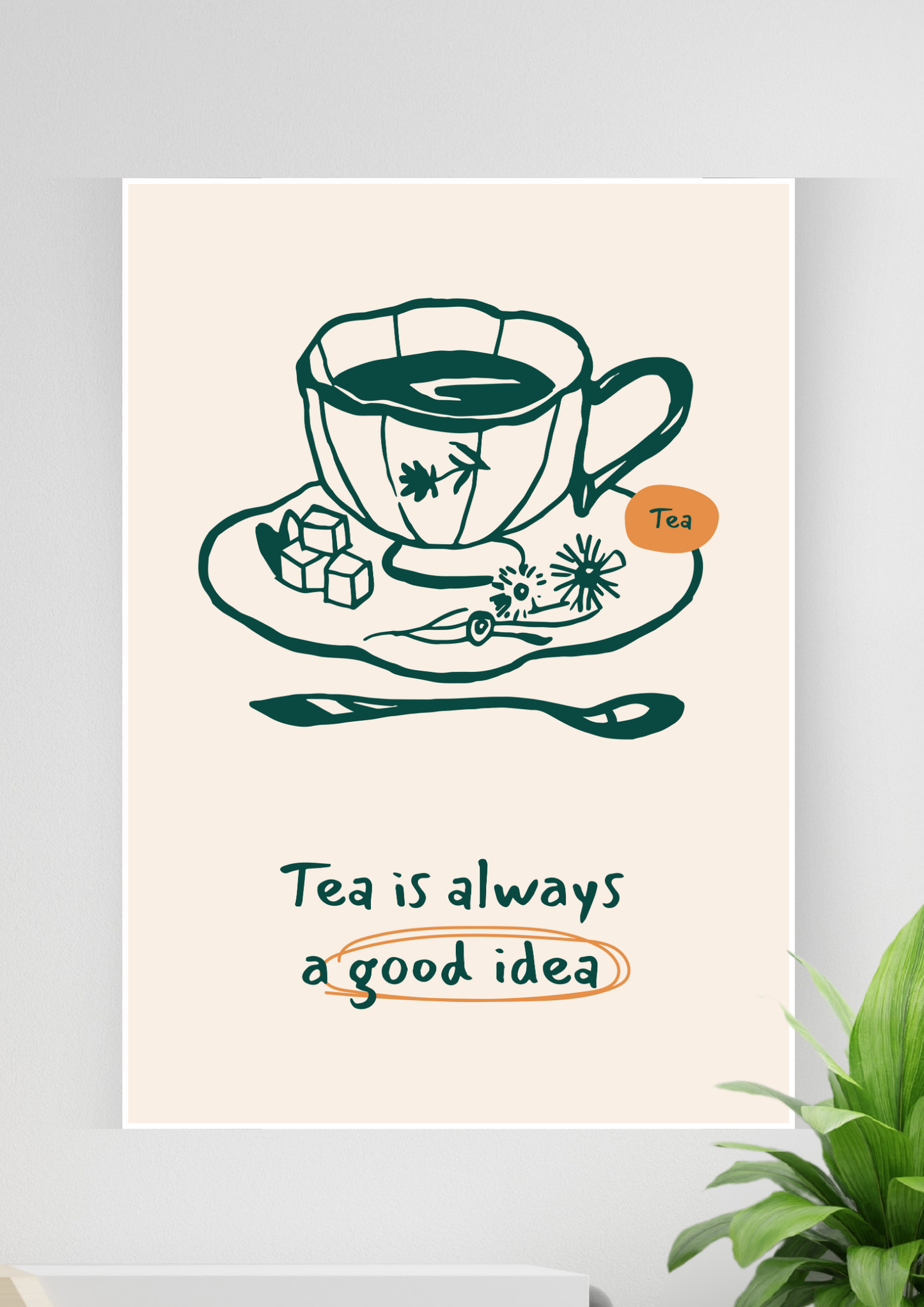 Minimalist Kitchen Wall Art Poster | Art #85 | Kitchen Posters