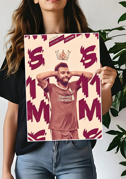 Mohamed Salah Art Poster | Football Posters