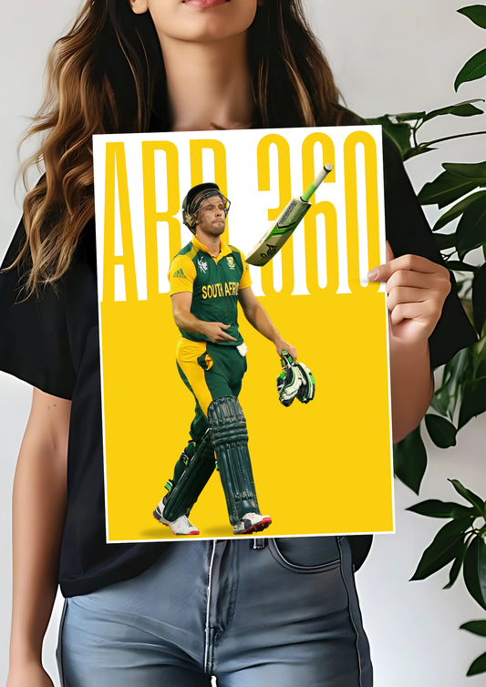 Mr. 360 Aka AB de Villiers | ABD 360 | Cricket Poster