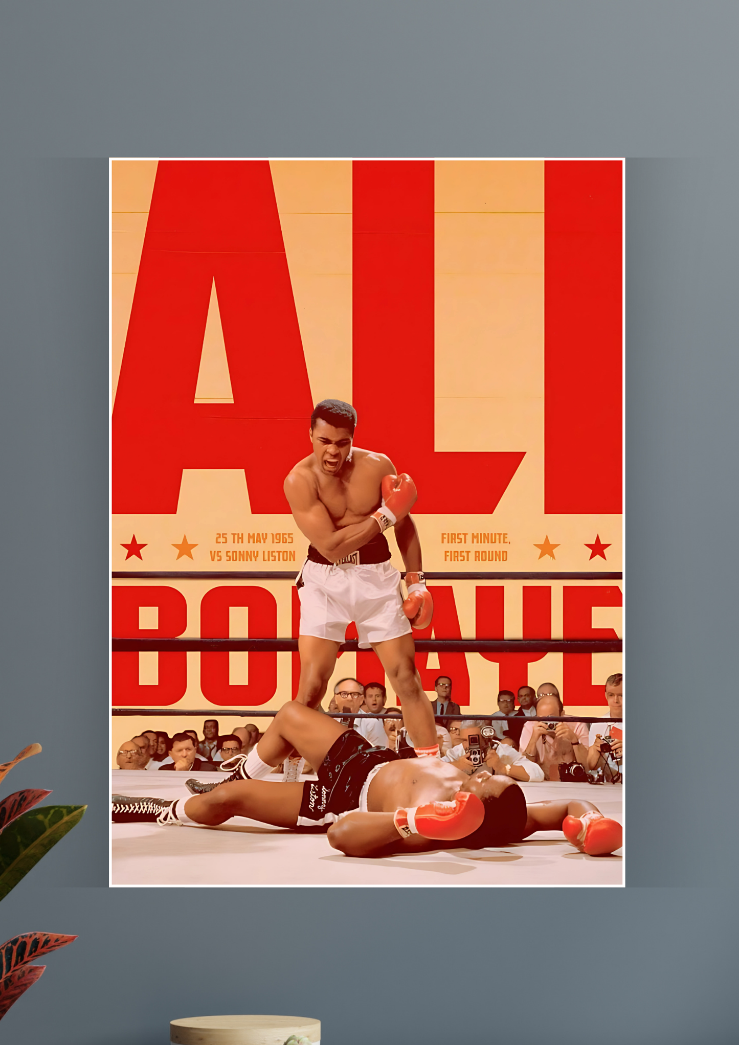 Muhammad Ali Vs Sonny Liston Fight Poster | Motivation Poster
