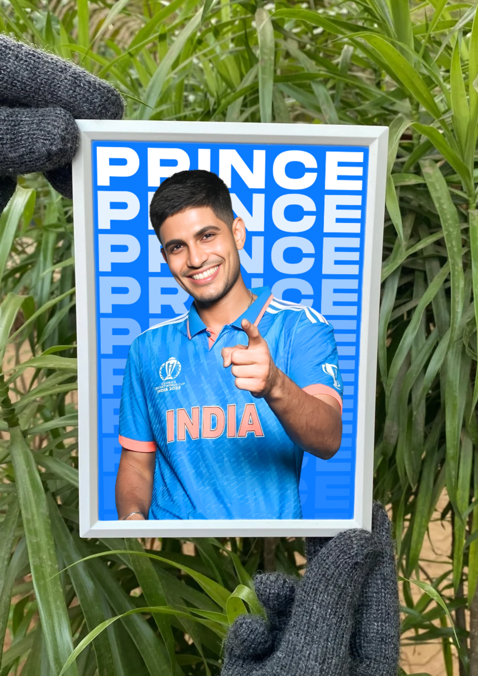 Prince x Shubman Gill Insta Frame | Aesthetic Insta Frame – GenZCustom