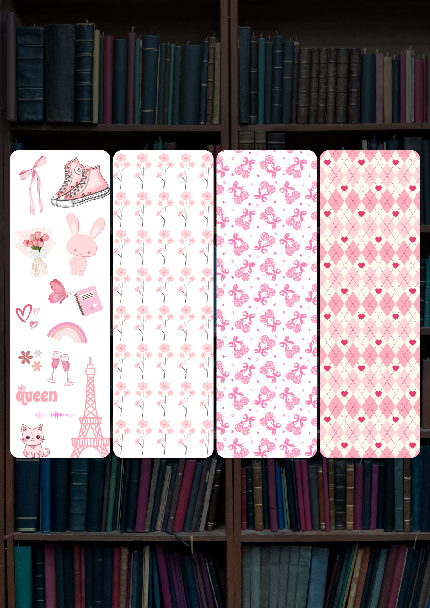 Set Of 4 Aesthetic Bookmark Combo #4 | Bookmark
