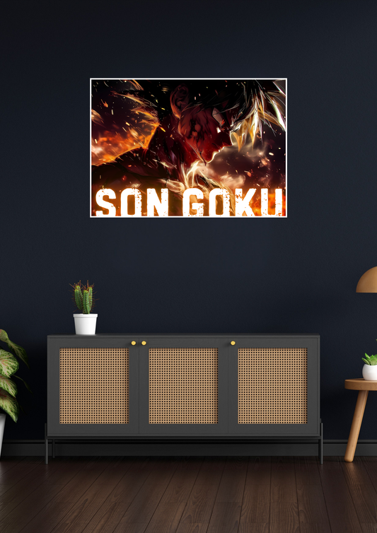 Son Goku Landscape Poster