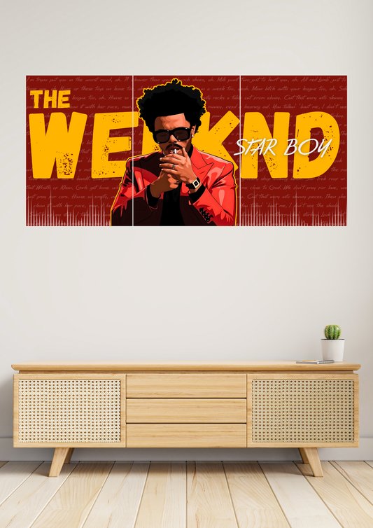 THE WEEKND | Star Boy | Music SET | Set of 3 Split Design Poster