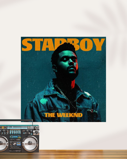 The Weeknd | Starboy Music Album Cover Poster | Square Poster
