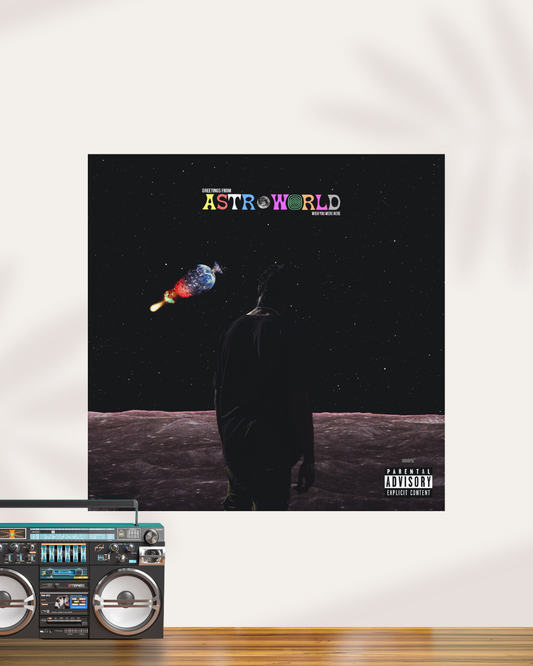 Travis Scott Astroworld Music Album Cover Poster #05 | Square Poster