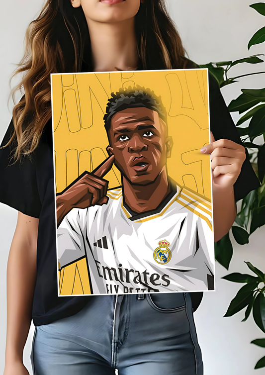 Vinicius Junior Art Poster | Vinicius Junior | Football Poster