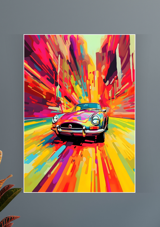 Vintage Art Car Poster | Car Posters