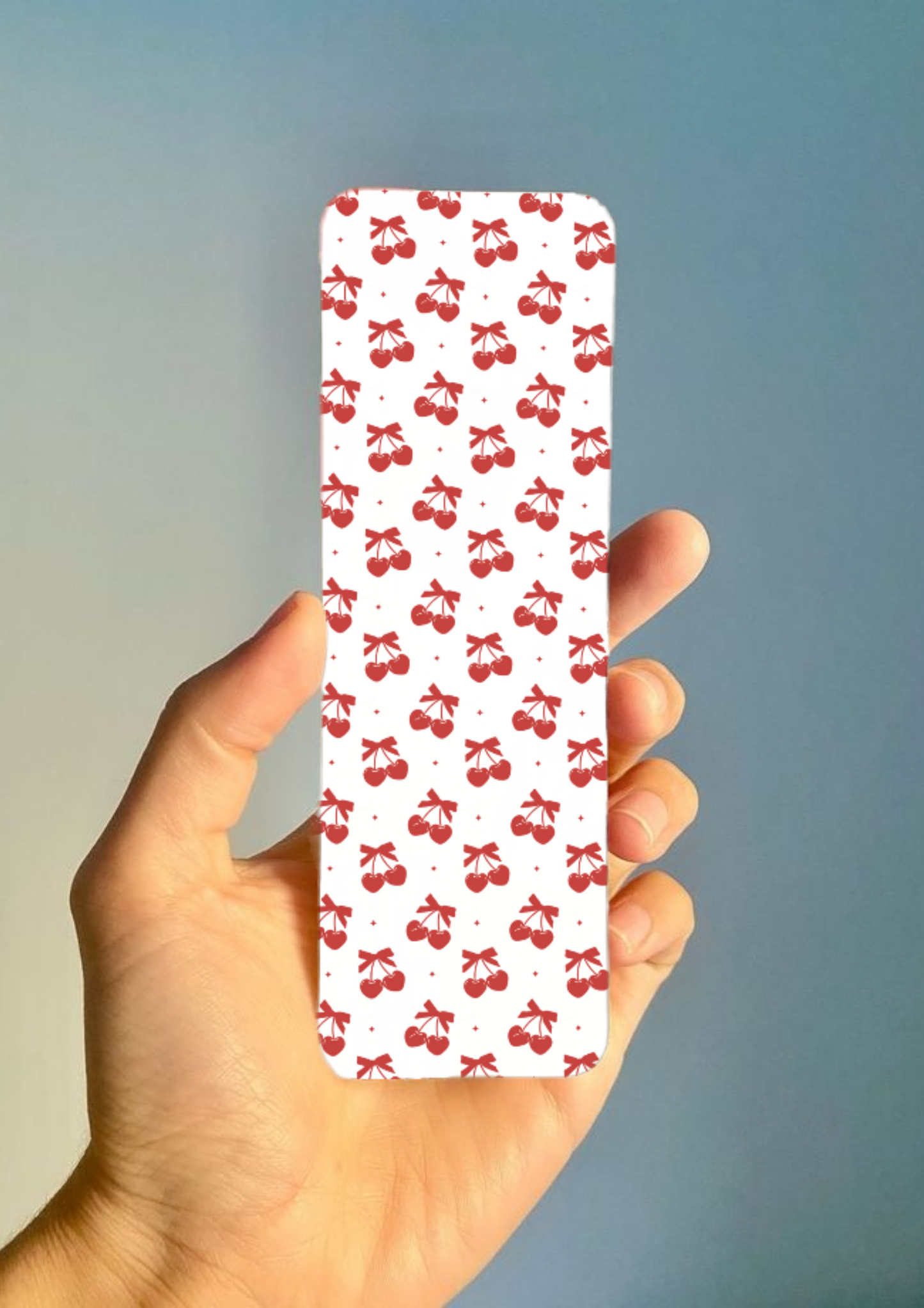 cherry bows bookmark