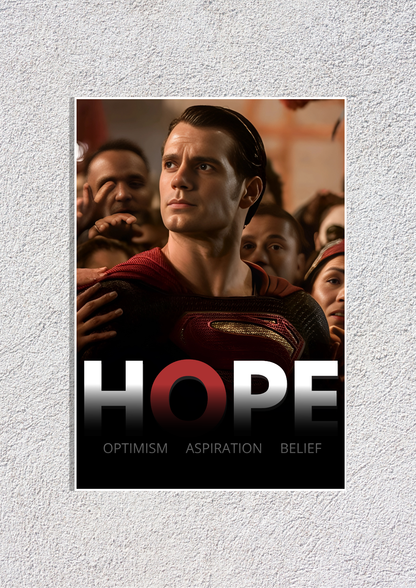 HOPE Superman Poster | DC Universe Posters GenZCustom