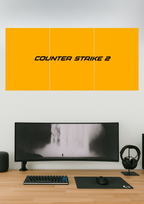 Counter Strike 2 | Gaming Set #02 | Split Design Poster