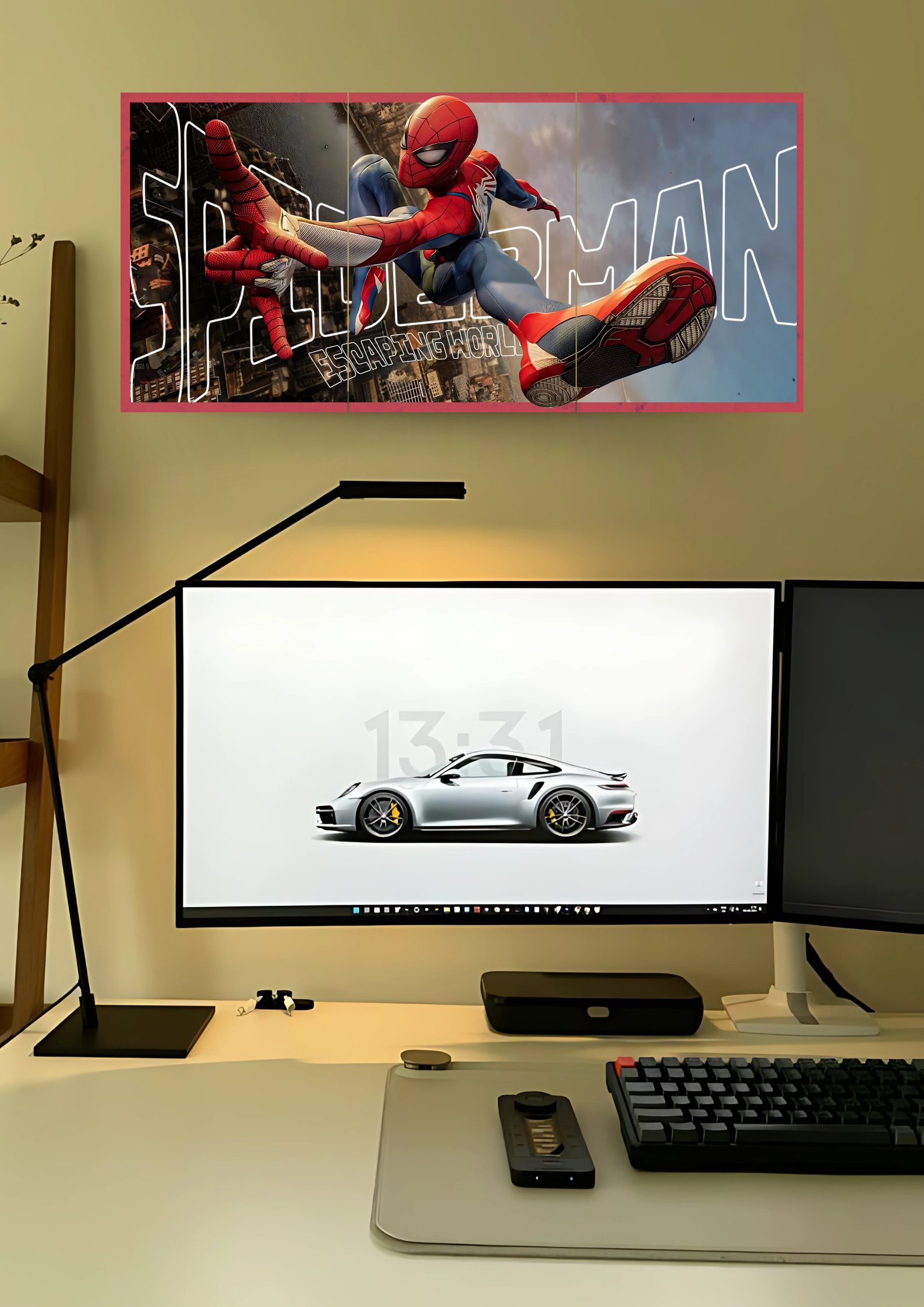 Spiderman 3D Split Poster | Split Design Poster | Pack Of 3 GenZCustom