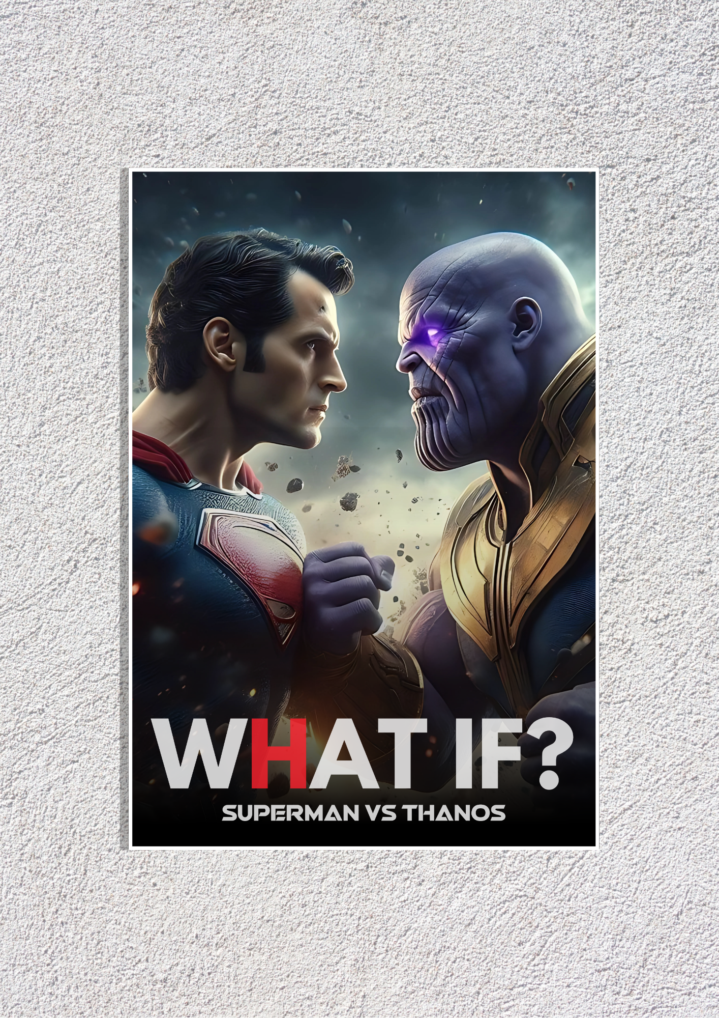 WHAT IF? Superman VS Thanos Poster | DC Universe Posters GenZCustom