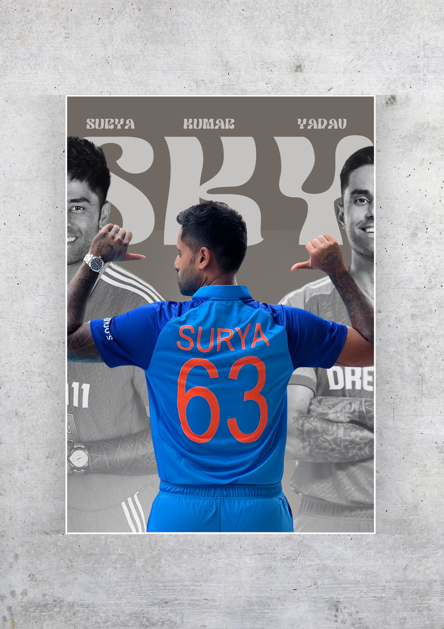 Surya Kumar Yadav (SKY) Epic Poster | Cricket Posters GenZCustom