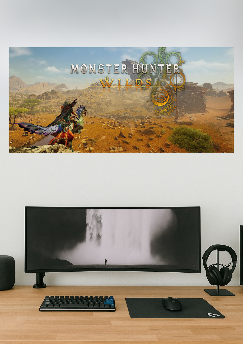 Monster Hunter Wilds | Gaming Set | Split Design Poster