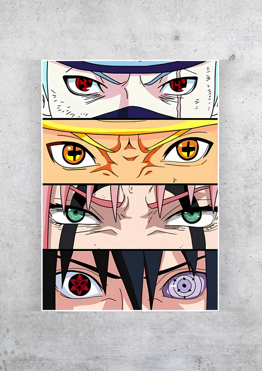 The Eyes Of Team 7 Poster | Anime Posters GenZCustom