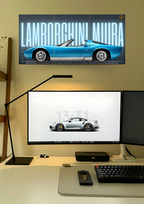 Lamborghini Miura Split Poster | Split Design Poster | Pack Of 3 GenZCustom