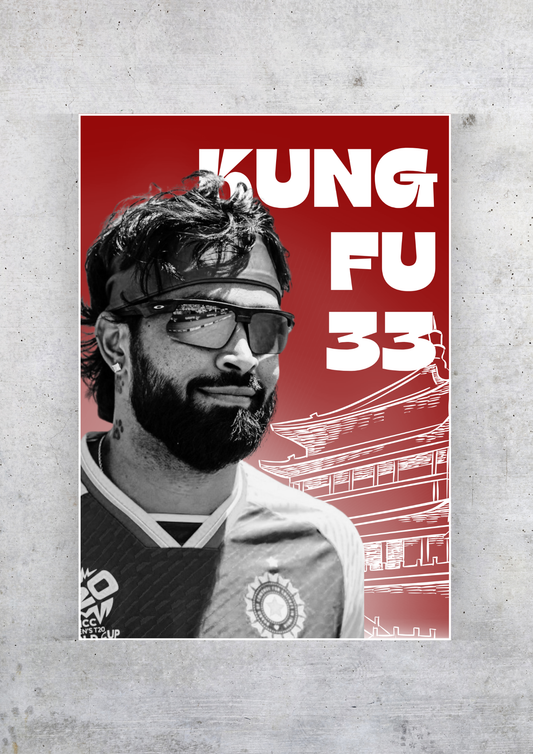 Kung Fu Pandiya Poster  | Cricket Posters GenZCustom