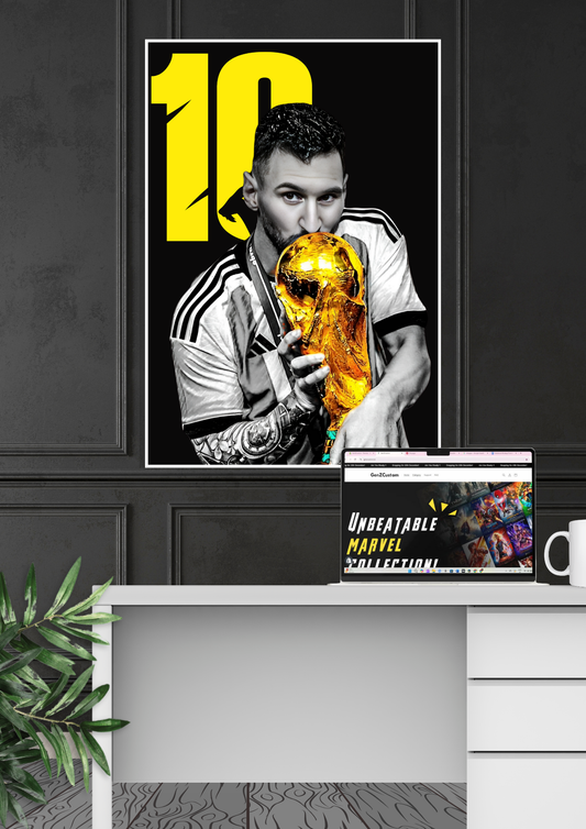 Messi 10 Fifa World Champions Poster | Football Poster GenZCustom