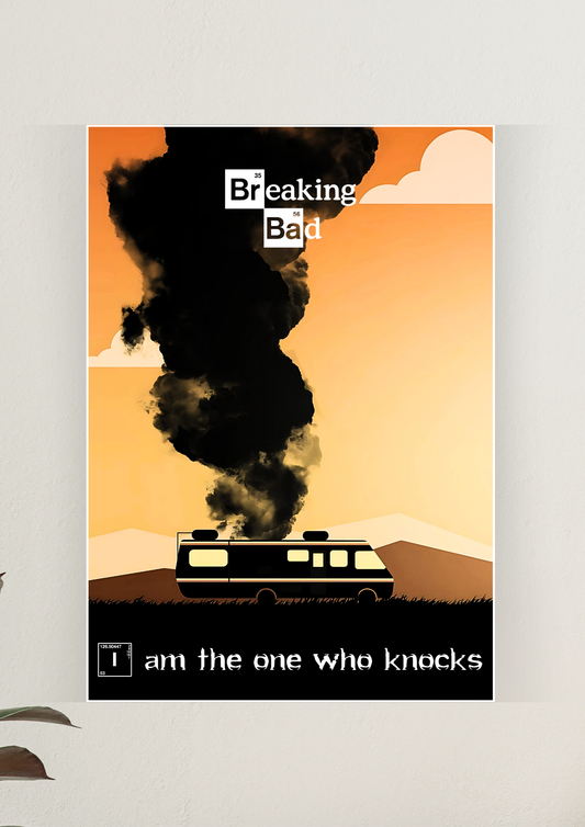 I am The One Who Knocks x Breaking Bad Poster | Web Series Poster