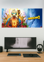 Jesus X Borderlands 2 | Gaming Set | Split Design Poster