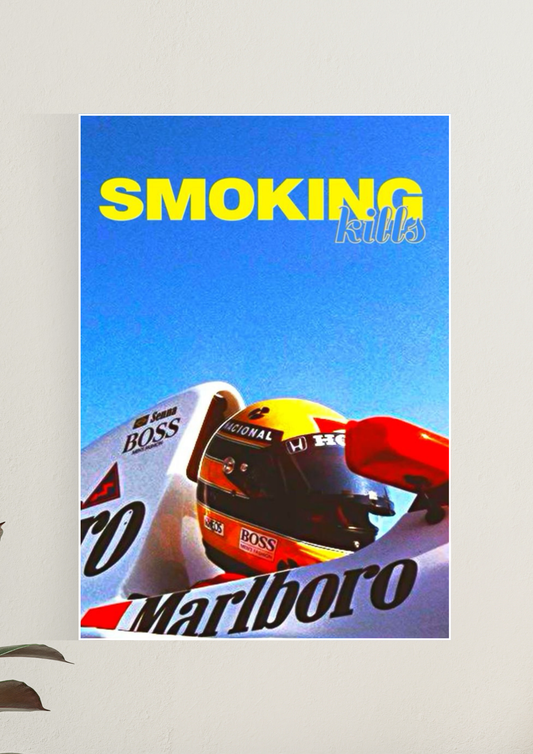 Michael Schumacher Smoking Kills #2 Poster | Car Posters GenZCustom