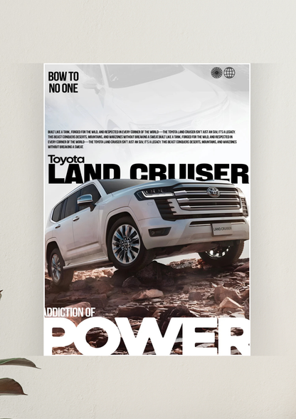 Power x Toyota Land Cruiser Poster | Car Posters