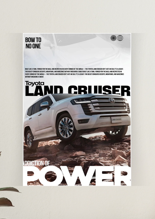 Power x Toyota Land Cruiser Poster | Car Posters