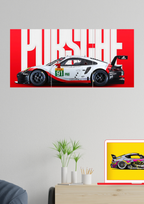 Epic Porsche 911 GT3 R Poster | Split Design Poster | Pack Of 3 GenZCustom