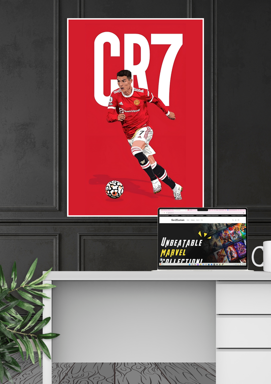 CR7 Epic Red Poster | Football Poster