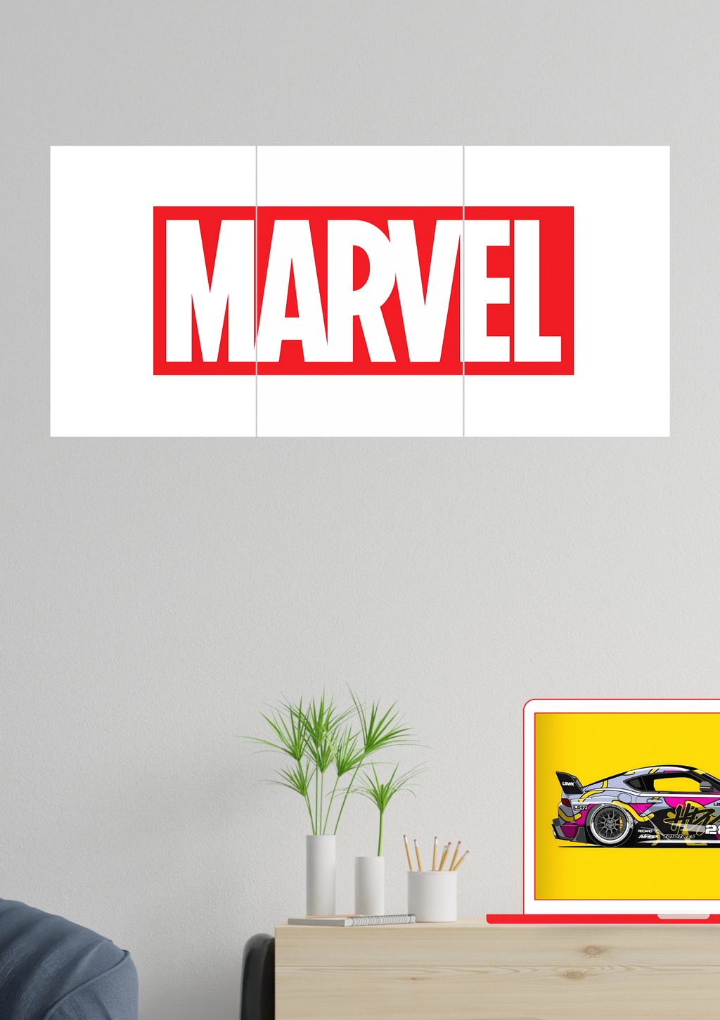 Marvel Poster | Split Design Poster | Pack Of 3 GenZCustom