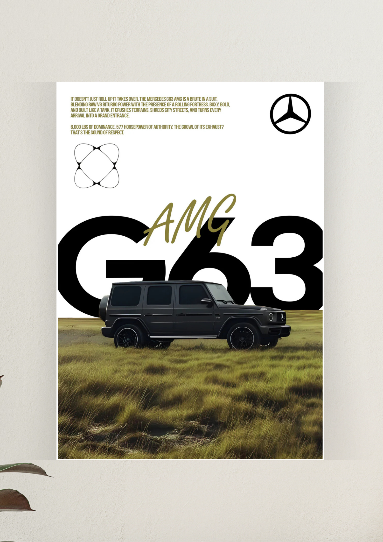 Mercedes Benz x AMG G 63 Poster | Car Posters 