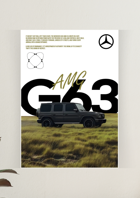 Mercedes Benz x AMG G 63 Poster | Car Posters 