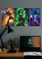 JINX 3 PIECE GAMING SET | Arcane | Split Design Poster