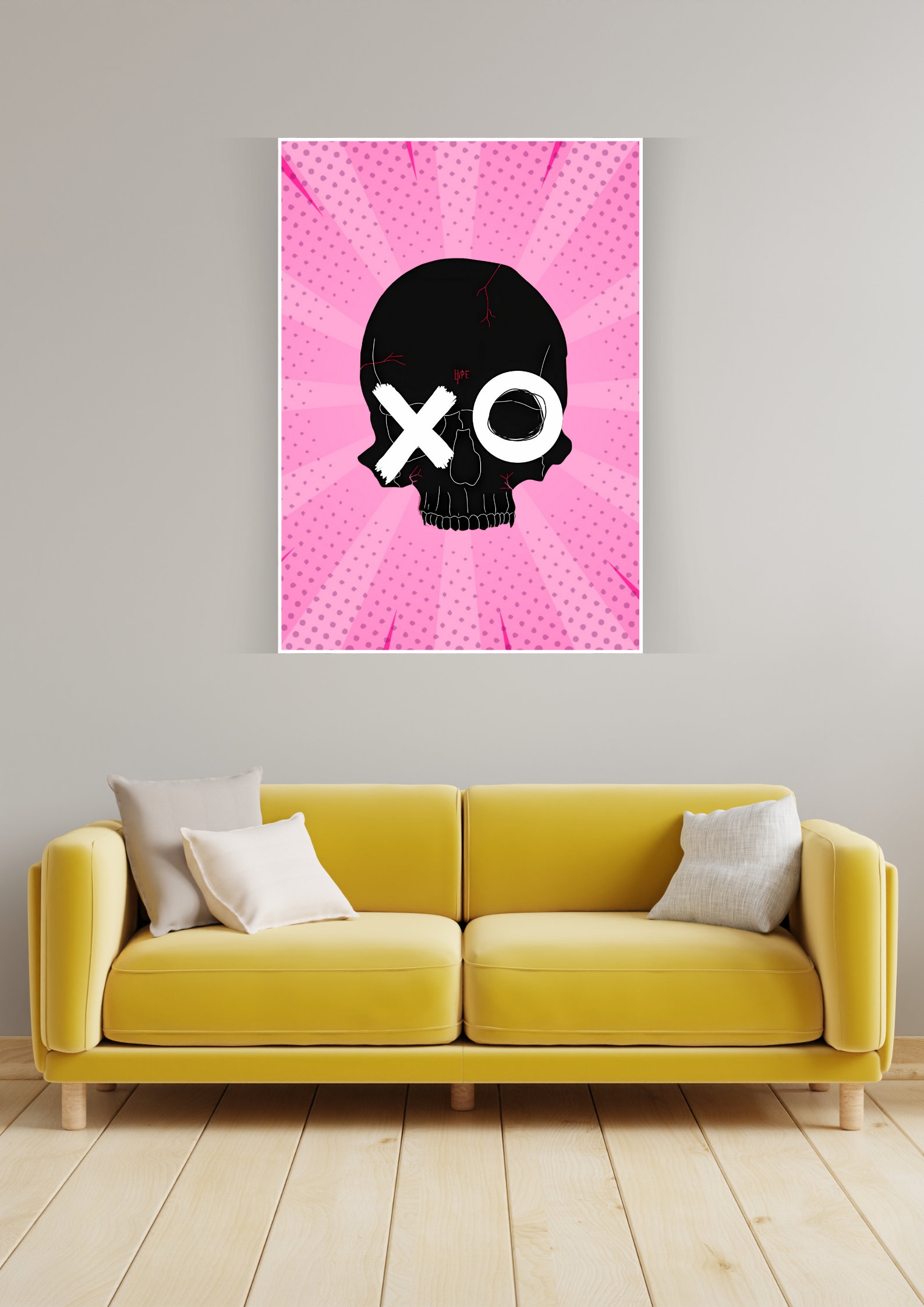Skull Art Poster | Cartoon Posters GenZCustom