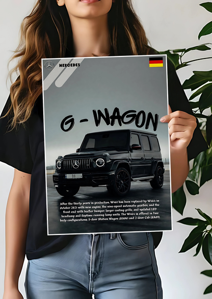 G-WAGON x Black Poster | Car Posters 