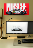 Epic Porsche 911 GT3 R Poster | Split Design Poster | Pack Of 3 GenZCustom