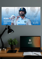 269 Signing Off x Legend | Virat Kohli Test Retirement | Split Design Poster