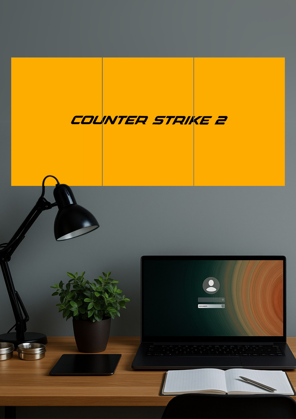 Counter Strike 2 | Gaming Set #02 | Split Design Poster – GenZCustom