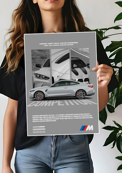 Epic BMW M4 Competition Poster | Car Posters 