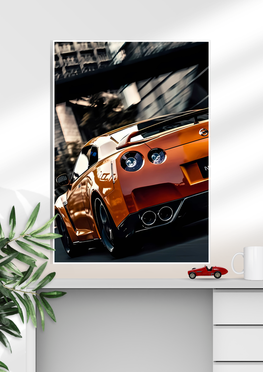 Nissan GT-R  | Sports Car Poster