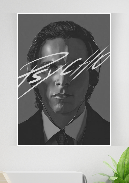 Psycho BW Poster | Movie Poster GenZCustom