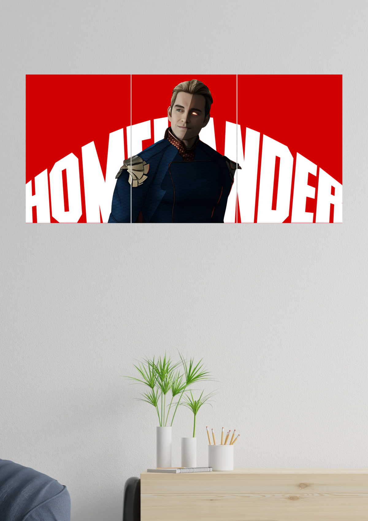 Homelander : The Boys | Split Design Poster | Pack Of 3 – GENZCUSTOM