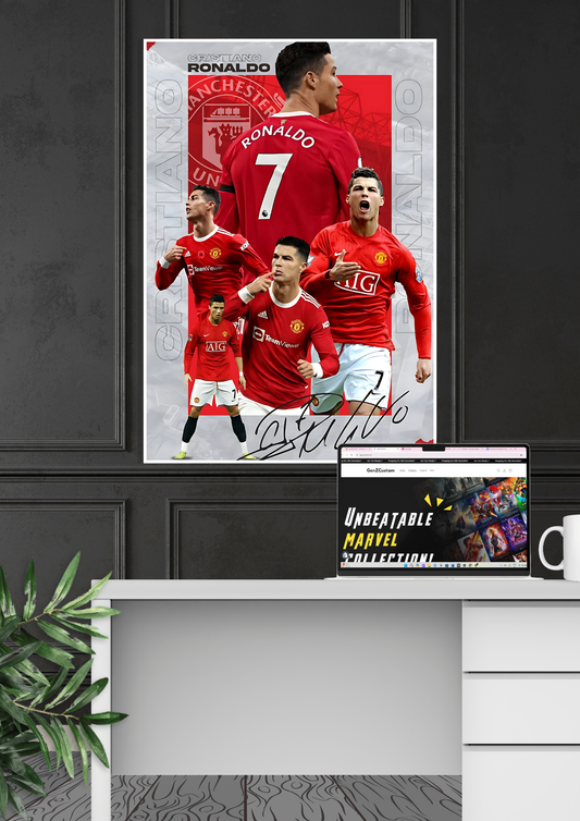 Ronaldo Manchester United Epic Poster | Football Poster
