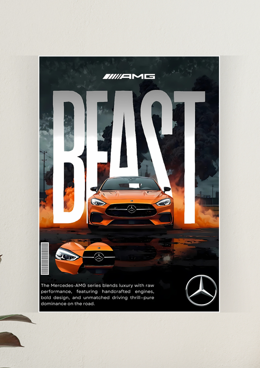 Mercedes x AMG Beast Poster | Car Posters 