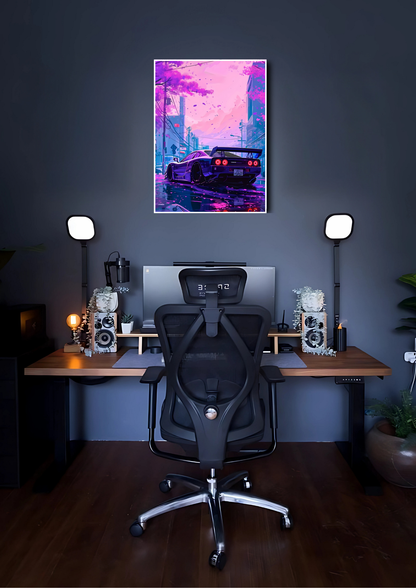 Neon GTR Drive Poster | Car Poster GenZCustom