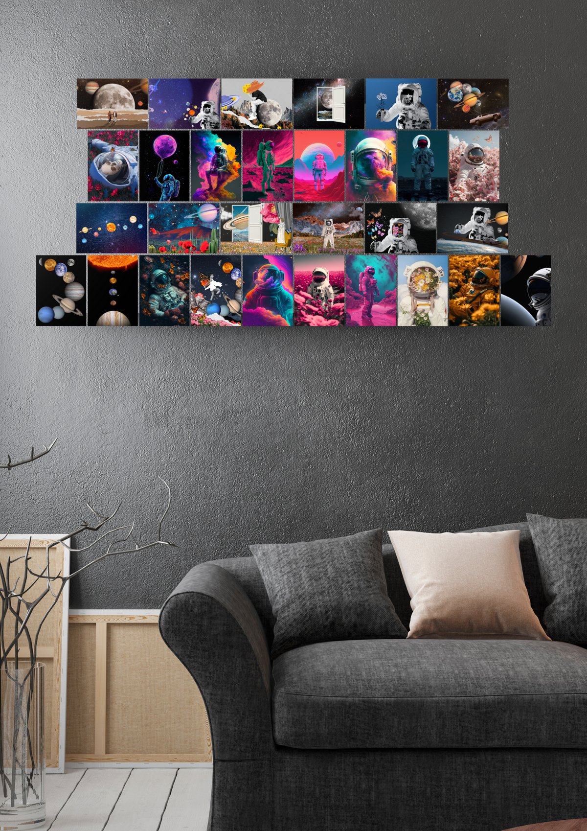30 Pcs Cosmic Astronaut & Space Wall Kit | Wall Collage Kit – GENZCUSTOM